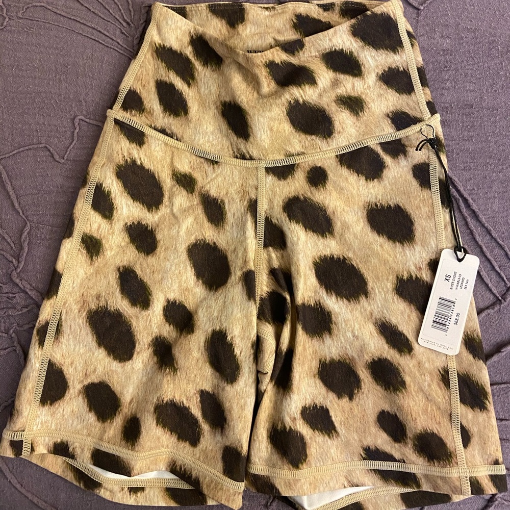 Weworewhat cheetah bike shorts